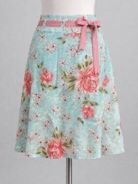 Vintage 90s Y2K Suzy Shier Floral A-Line Skirt